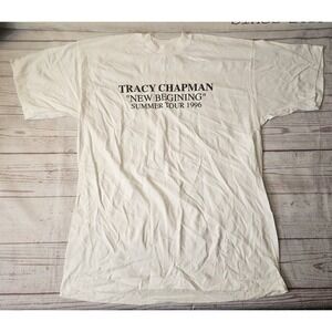 Tracy Chapman 1996 "New Beginning" Tour Crew Shirt Screen Stars Tag XL‎